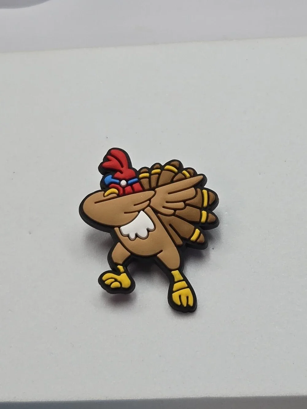 Thanksgiving Dabbing Turkey Croc Charm Fall Autumn Holiday Shoe Jibbitz Style